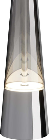 Lampadario-A-Sospensione-Moderno-Sintesi-Metallo-Cromo-Vetro-1-Luce-Led-12W