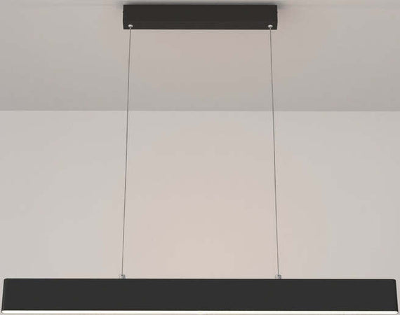 Lampadario-A-Sospensione-Moderno-Step-Metallo-Nero-Luce-Led-Integrato-23W-Calda