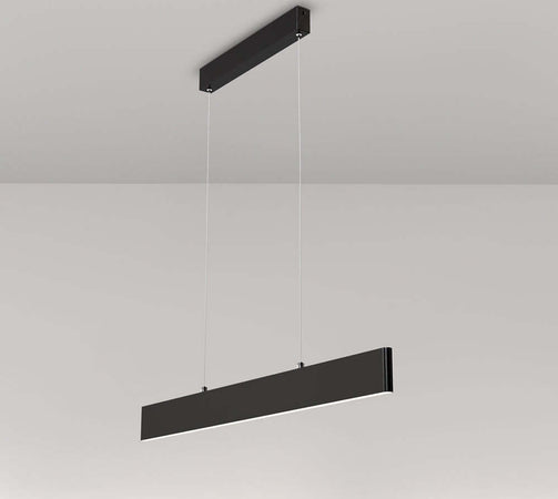 Lampadario-A-Sospensione-Moderno-Step-Metallo-Nero-Luce-Led-Integrato-23W-Fredda