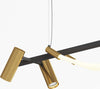 Lampadario-A-Sospensione-Moderno-Tau-Alluminio-Nero-Luce-Led-30W