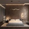 Lampadario-A-Sospensione-Moderno-Tau-Alluminio-Nero-Luce-Led-30W