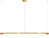 Lampadario-A-Sospensione-Moderno-Tau-Alluminio-Oro-Luce-Led-21W