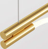 Lampadario-A-Sospensione-Moderno-Tau-Alluminio-Oro-Luce-Led-21W