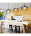 Lampadario A Sospensione Nero E27 Lampada Geometrica Da Soffitto Decorativa B86