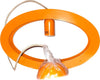 Lampadario a Sospensione Ovale Arancione in Metallo Smaltato Novecento 390 X H 240 Regolabile Illuminazione/Illuminazione per interni/Lampadari lampade a sospensione e plafoniere/Lampadari Ideart - Valdilana, Commerciovirtuoso.it