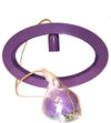 Lampadario a Sospensione Ovale Viola in Metallo Smaltato Lampadario Novecento 390 X 240 Cm H Regolabili Illuminazione/Illuminazione per interni/Lampadari lampade a sospensione e plafoniere/Lampade a sospensione Ideart - Valdilana, Commerciovirtuoso.it