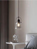 Lampadario-A-Sospensione-Paralume-In-Metallo-E-Vetro-Porta-Lampadina-E27-Moderno-Universo