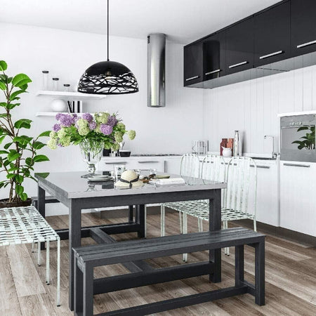 Lampadario-A-Sospensione-Paralume-In-Metallo-Traforato-Portalampada-E27-Nero