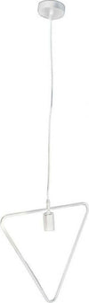 Lampadario-A-Sospensione-Pendente-Triangolo-Lampada-Plafoniera-E27-B35-a-Bianco