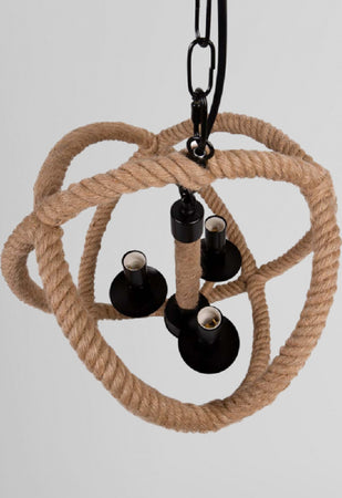 Lampadario A Sospensione Rustico Industriale E14 Sfera In Corda Metallo B55-3 Casa, arredamento e bricolage > Illuminazione da interno > Lampadari Trade Shop italia - Napoli, Commerciovirtuoso.it