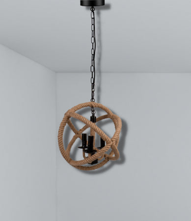 Lampadario A Sospensione Rustico Industriale E14 Sfera In Corda Metallo B55-3 Casa, arredamento e bricolage > Illuminazione da interno > Lampadari Trade Shop italia - Napoli, Commerciovirtuoso.it
