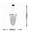 Lampadario A Sospensione Soffitto Led 35w Moderno Cristalli Luce Fredda 6500k B75