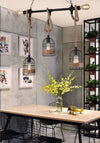 Lampadario A Sospensione Stile Industriale In Metallo Corda Canapa Retr? B60-5 Casa, arredamento e bricolage > Illuminazione da interno > Lampadari Trade Shop italia - Napoli, Commerciovirtuoso.it