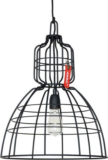 LAMPADARIO A SOSPENSIONE STILE VINTAGE CON PARALUME FORMA GABBIA NERO CON ATTACCO E27 Illuminazione/Illuminazione per interni/Lampadari lampade a sospensione e plafoniere/Lampade a sospensione Led Mall Home - Napoli, Commerciovirtuoso.it