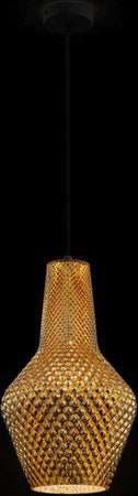 Lampadario-A-Sospensione-Tommy-Metallo-Oro-1-Luce-E27-Diffusore-Vetro