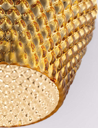 Lampadario-A-Sospensione-Tommy-Metallo-Oro-1-Luce-E27-Diffusore-Vetro