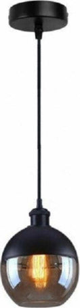 Lampadario-A-Sospensione-Vintage-Da-Soffitto-Attacco-E27-Effetto-Ambrato-Lp-12n