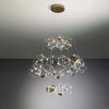Lampadario-A-Sospensioni-Moderno-Lucciola-Pro-Metallo-Cromato-Nero-Led-3-Livelli