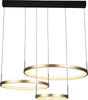 Lampadario-Adornare-Acciaio-Nero-Policarbonato-Oro-3-Luci-Led-107,5W-2700K