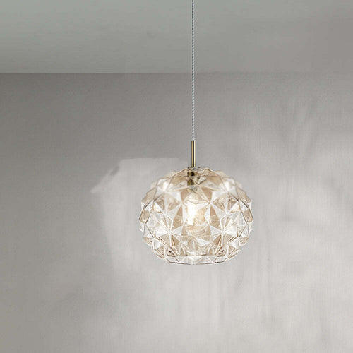 Lampadario-Alluminio-Contemporaneo-Meteora-Ambra-1-Luce-E27-Vetro