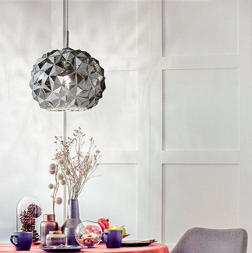 Lampadario-Alluminio-Contemporaneo-Meteora-Fumè-1-Luce-E27