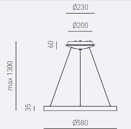 Lampadario-anello-Gea-Luce-KRIZIA-SM-O-50W-LED-2800LM-3000°K-alluminio-oro-classico-interno