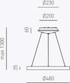 Lampadario-anello-Gea-Luce-KRIZIA-SP-O-38W-LED-2200LM-3000°K-alluminio-oro-classico-interno