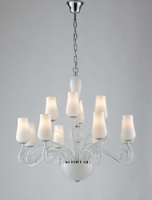 Lampadario Angel Bianco 12Xe14 80X70Cm Illuminazione/Illuminazione per interni/Lampadari lampade a sospensione e plafoniere/Lampadari Led Mall Home - Napoli, Commerciovirtuoso.it