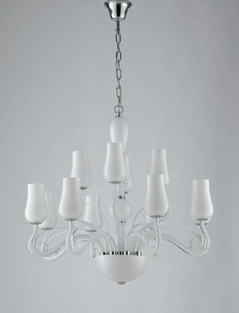 Lampadario Angel Bianco 12Xe14 80X70Cm Illuminazione/Illuminazione per interni/Lampadari lampade a sospensione e plafoniere/Lampadari Led Mall Home - Napoli, Commerciovirtuoso.it