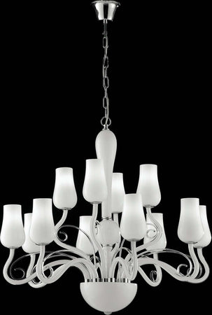 Lampadario Angel Bianco 12Xe14 80X70Cm Illuminazione/Illuminazione per interni/Lampadari lampade a sospensione e plafoniere/Lampadari Led Mall Home - Napoli, Commerciovirtuoso.it