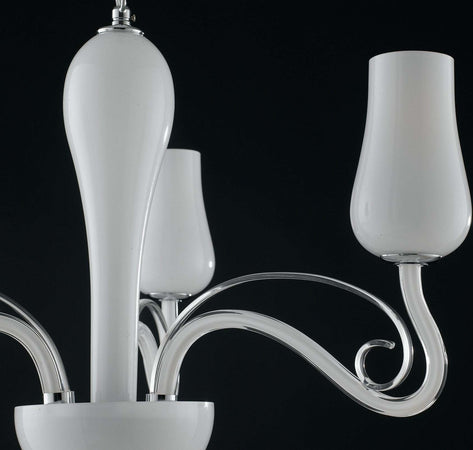 Lampadario Angel Bianco 3Xe14 64X45Cm Illuminazione/Illuminazione per interni/Lampadari lampade a sospensione e plafoniere/Lampadari Led Mall Home - Napoli, Commerciovirtuoso.it