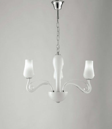 Lampadario Angel Bianco 3Xe14 64X45Cm Illuminazione/Illuminazione per interni/Lampadari lampade a sospensione e plafoniere/Lampadari Led Mall Home - Napoli, Commerciovirtuoso.it