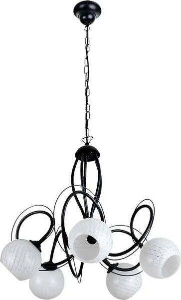 Lampadario Arabella NOVECENTO Bianco in Metallo 5 Punti Luce Diametro 57 cm Design Novecento Attacco E14 Voltaggio 220 42 W Casa e cucina/Illuminazione per interni/Lampadari lampade a sospensione e plafoniere/Lampadari Ideart - Valdilana, Commerciovirtuoso.it