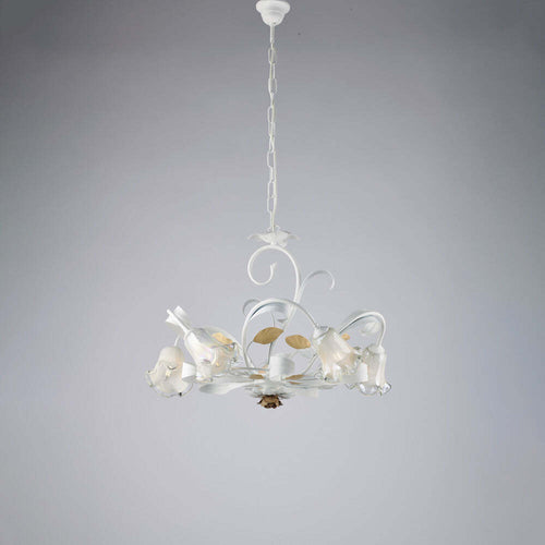 Lampadario-Arte-Povera-Cesto-Bianco-E-Avorio-5-Luci-E14