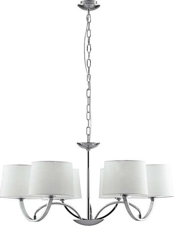 Lampadario Astoria Cromo 6Xe27 82X47Cm Illuminazione/Illuminazione per interni/Lampadari lampade a sospensione e plafoniere/Lampadari Led Mall Home - Napoli, Commerciovirtuoso.it