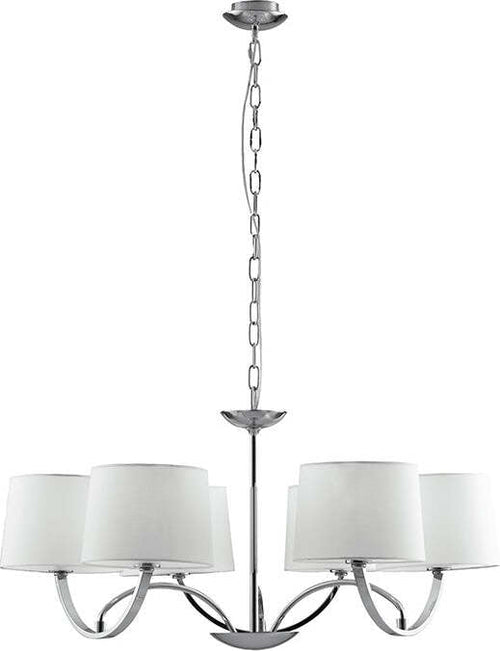 Lampadario Astoria Cromo 6Xe27 82X47Cm Illuminazione/Illuminazione per interni/Lampadari lampade a sospensione e plafoniere/Lampadari Led Mall Home - Napoli, Commerciovirtuoso.it