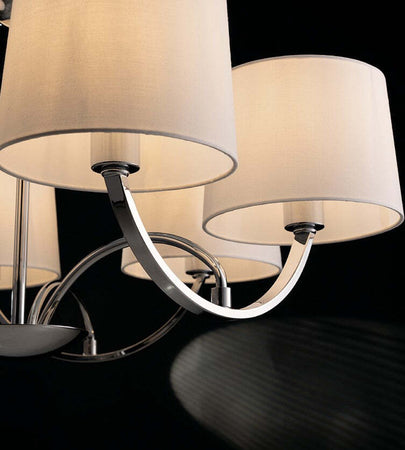 Lampadario Astoria Cromo 6Xe27 82X47Cm Illuminazione/Illuminazione per interni/Lampadari lampade a sospensione e plafoniere/Lampadari Led Mall Home - Napoli, Commerciovirtuoso.it