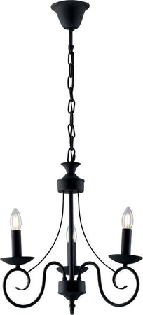 Lampadario Beatrice Antracite 3Xe14 63X57Cm Illuminazione/Illuminazione per interni/Lampadari lampade a sospensione e plafoniere/Lampadari Led Mall Home - Napoli, Commerciovirtuoso.it