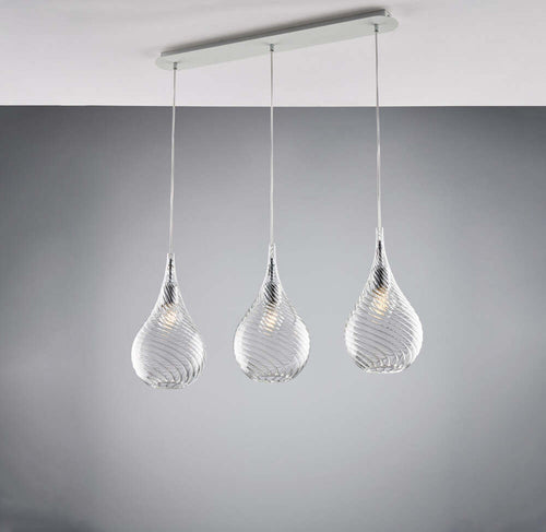 Lampadario-Binario-Moderno-Pluvia-Trasparente-3-Luci-E27