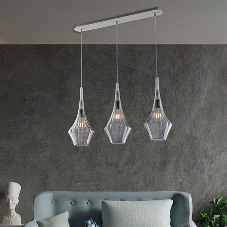 Lampadario-Binario-Moderno-Zeus-Grigio-Fumè-3-Luci-E27