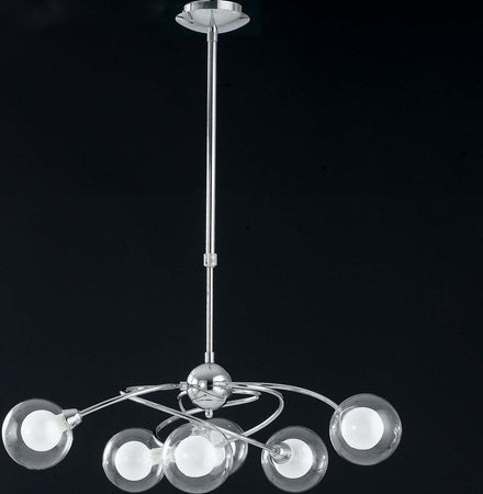 Lampadario Blog Cromo 6Xg9 72X72Cm Illuminazione/Illuminazione per interni/Lampadari lampade a sospensione e plafoniere/Lampadari Led Mall Home - Napoli, Commerciovirtuoso.it