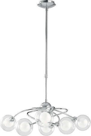 Lampadario Blog Cromo 6Xg9 72X72Cm Illuminazione/Illuminazione per interni/Lampadari lampade a sospensione e plafoniere/Lampadari Led Mall Home - Napoli, Commerciovirtuoso.it