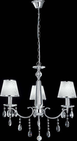 Lampadario Boeme Cromo 3Xe14 68Cm Illuminazione/Illuminazione per interni/Lampadari lampade a sospensione e plafoniere/Lampadari Led Mall Home - Napoli, Commerciovirtuoso.it