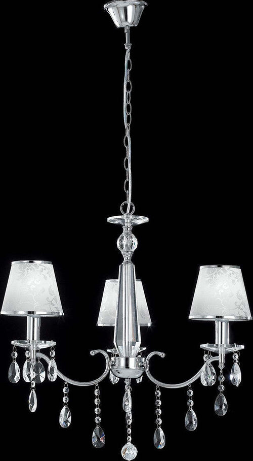 Lampadario Boeme Cromo 3Xe14 68Cm Illuminazione/Illuminazione per interni/Lampadari lampade a sospensione e plafoniere/Lampadari Led Mall Home - Napoli, Commerciovirtuoso.it