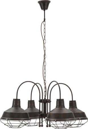 Lampadario Bronks 4 Luci Cm  80X80X40 (Catena Cm 80) Illuminazione/Illuminazione per interni/Lampadari lampade a sospensione e plafoniere/Lampadari Led Mall Home - Napoli, Commerciovirtuoso.it