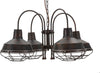 Lampadario Bronks 4 Luci Cm  80X80X40 (Catena Cm 80) Illuminazione/Illuminazione per interni/Lampadari lampade a sospensione e plafoniere/Lampadari Led Mall Home - Napoli, Commerciovirtuoso.it