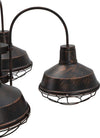 Lampadario Bronks 4 Luci Cm  80X80X40 (Catena Cm 80) Illuminazione/Illuminazione per interni/Lampadari lampade a sospensione e plafoniere/Lampadari Led Mall Home - Napoli, Commerciovirtuoso.it