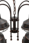Lampadario Bronks 4 Luci Cm  80X80X40 (Catena Cm 80) Illuminazione/Illuminazione per interni/Lampadari lampade a sospensione e plafoniere/Lampadari Led Mall Home - Napoli, Commerciovirtuoso.it