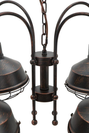 Lampadario Bronks 4 Luci Cm  80X80X40 (Catena Cm 80) Illuminazione/Illuminazione per interni/Lampadari lampade a sospensione e plafoniere/Lampadari Led Mall Home - Napoli, Commerciovirtuoso.it