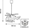 Lampadario-cameretta-Darklight-ELICOPTER-DRX4717-E27-LED-plastica-sospensione